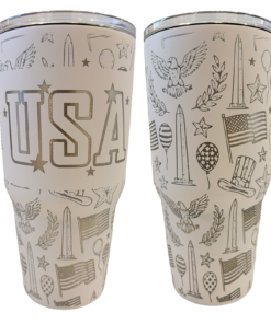 Patriotic Full Wrap Tumbler