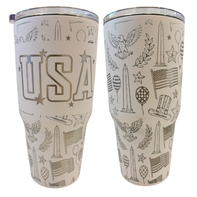 Patriotic Full Wrap Tumbler